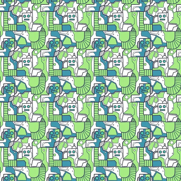 Robotsuz desenli sanat, çizgi film tarzı, arka plan tasarımı, eşsiz, el çizimi, baskı, sanat