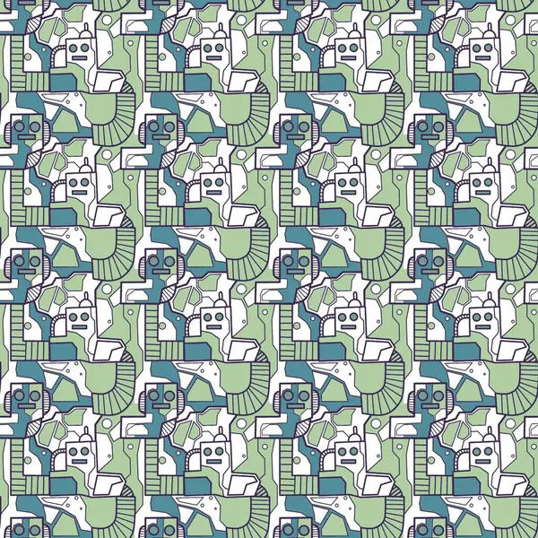 Robotsuz desenli sanat, çizgi film tarzı, arka plan tasarımı, eşsiz, el çizimi, baskı, sanat