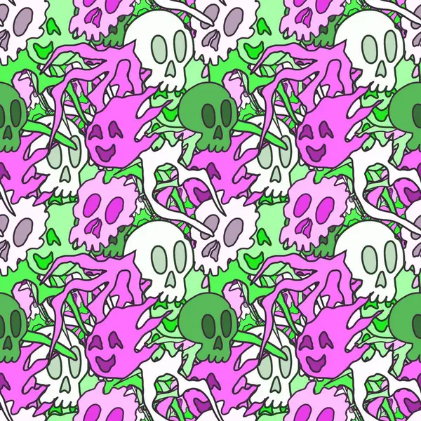 El çizimi kafatası arka plan sanatı, hip-hop tasarımı, kaykay tasarımı, şehir tarzı, tişört tasarımı, desen tasarımı, baskı, sanat.