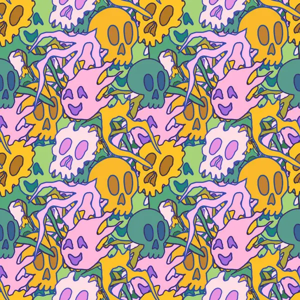 El çizimi kafatası arka plan sanatı, hip-hop tasarımı, kaykay tasarımı, şehir tarzı, tişört tasarımı, desen tasarımı, baskı, sanat.