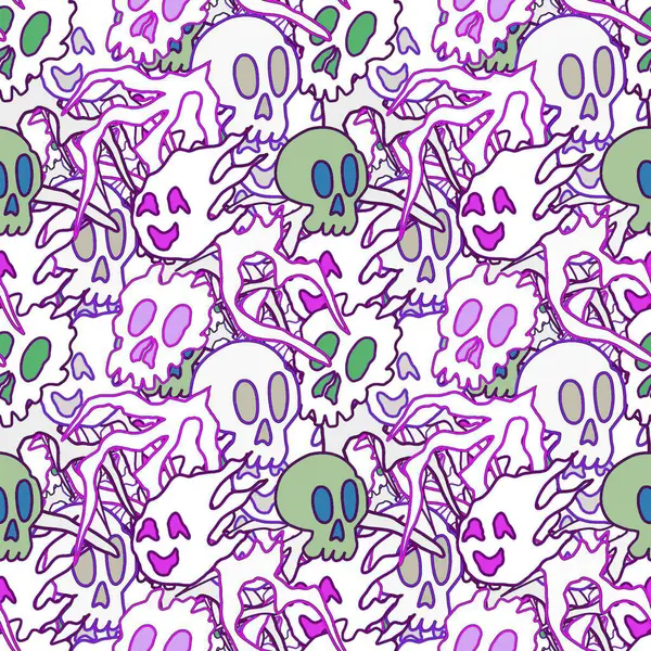 El çizimi kafatası arka plan sanatı, hip-hop tasarımı, kaykay tasarımı, şehir tarzı, tişört tasarımı, desen tasarımı, baskı, sanat.