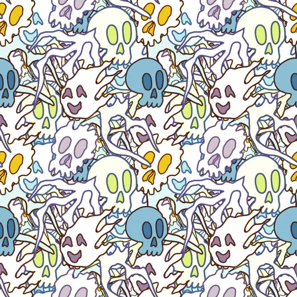 El çizimi kafatası arka plan sanatı, hip-hop tasarımı, kaykay tasarımı, şehir tarzı, tişört tasarımı, desen tasarımı, baskı, sanat.