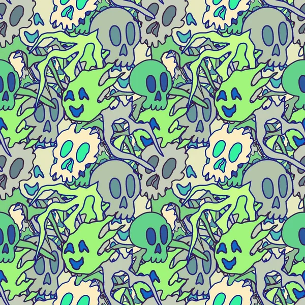 El çizimi kafatası arka plan sanatı, hip-hop tasarımı, kaykay tasarımı, şehir tarzı, tişört tasarımı, desen tasarımı, baskı, sanat.