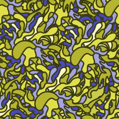 El çizimi yaz soyut arka plan sanatı. tekstil ve yüzey tasarımı, grafiti sanatı, deniz yaşamı.