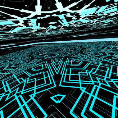 Yapay zeka geçmişi, çevrimiçi eğitim kavramı, bilimle ilgili, eğitim sanatı, siyah altyapı.