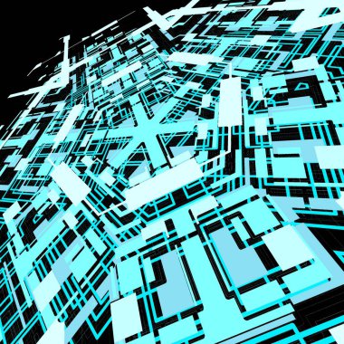 Yapay zeka geçmişi, çevrimiçi eğitim kavramı, bilimle ilgili, eğitim sanatı, siyah altyapı.