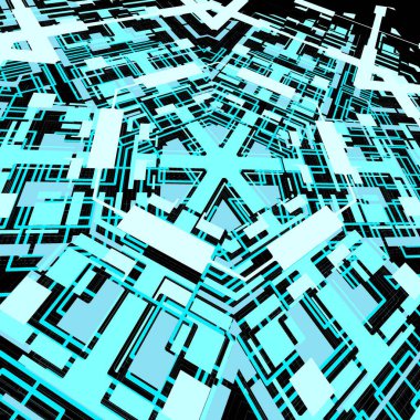 Yapay zeka geçmişi, çevrimiçi eğitim kavramı, bilimle ilgili, eğitim sanatı, siyah altyapı.