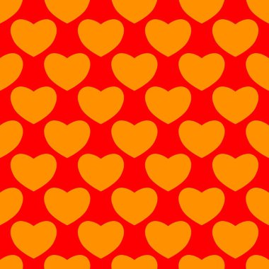 Sevgililer Günü için kusursuz kalp deseni ya da Anneler Günü kutlamaları, arka plan tasarımı, karalamalar, baskı, sanat.