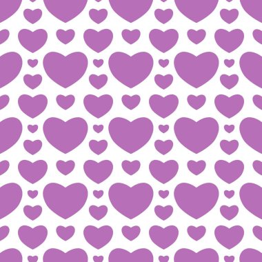 Sevgililer Günü için kusursuz kalp deseni ya da Anneler Günü kutlamaları, arka plan tasarımı, karalamalar, baskı, sanat.