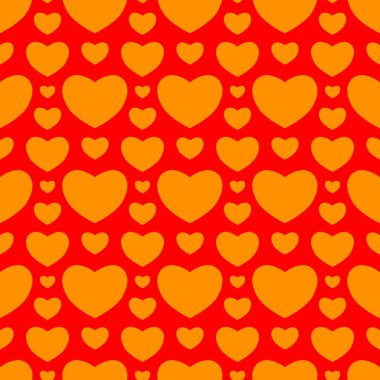 Sevgililer Günü için kusursuz kalp deseni ya da Anneler Günü kutlamaları, arka plan tasarımı, karalamalar, baskı, sanat.