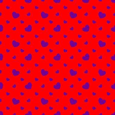 Sevgililer Günü için kusursuz kalp deseni ya da Anneler Günü kutlamaları, arka plan tasarımı, karalamalar, baskı, sanat.