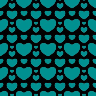 Sevgililer Günü için kusursuz kalp deseni ya da Anneler Günü kutlamaları, arka plan tasarımı, karalamalar, baskı, sanat.