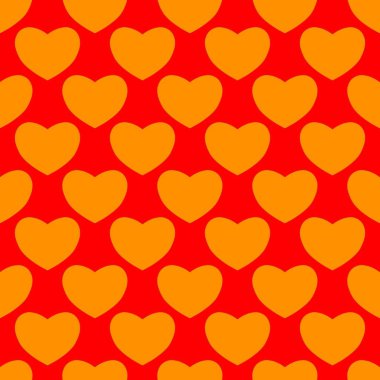 Sevgililer Günü için kusursuz kalp deseni ya da Anneler Günü kutlamaları, arka plan tasarımı, karalamalar, baskı, sanat.