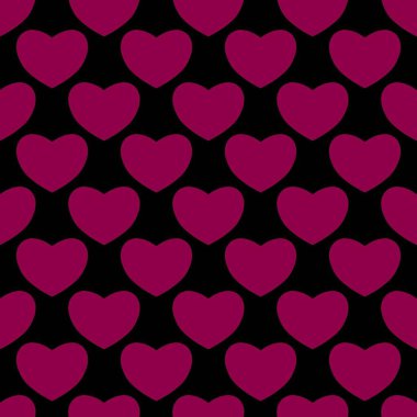 Sevgililer Günü için kusursuz kalp deseni ya da Anneler Günü kutlamaları, arka plan tasarımı, karalamalar, baskı, sanat.