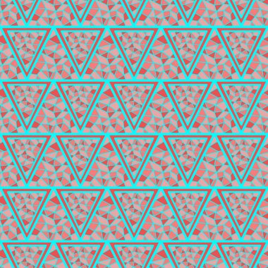 El çizimi üçgensiz desen, tekrarlanan desen, arka plan tasarımı, t-shirt tasarımı, çizim, duvar kağıdı, baskı, sanat.