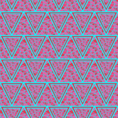 El çizimi üçgensiz desen, tekrarlanan desen, arka plan tasarımı, t-shirt tasarımı, çizim, duvar kağıdı, baskı, sanat.