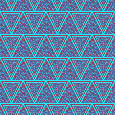 El çizimi üçgensiz desen, tekrarlanan desen, arka plan tasarımı, t-shirt tasarımı, çizim, duvar kağıdı, baskı, sanat.