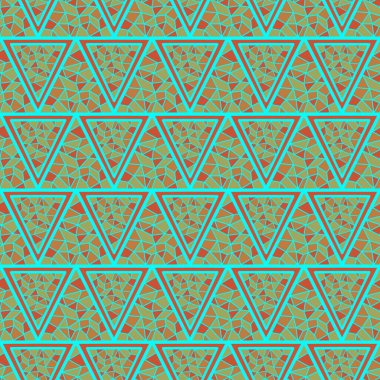 El çizimi üçgensiz desen, tekrarlanan desen, arka plan tasarımı, t-shirt tasarımı, çizim, duvar kağıdı, baskı, sanat.