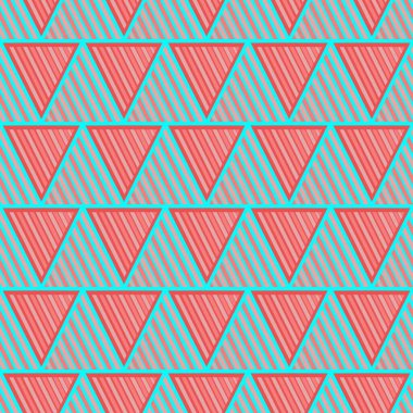 El çizimi üçgensiz desen, tekrarlanan desen, arka plan tasarımı, t-shirt tasarımı, çizim, duvar kağıdı, baskı, sanat.