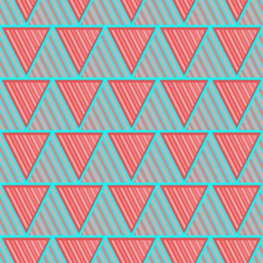 El çizimi üçgensiz desen, tekrarlanan desen, arka plan tasarımı, t-shirt tasarımı, çizim, duvar kağıdı, baskı, sanat.