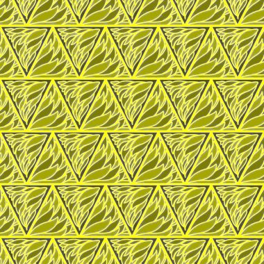 El çizimi üçgensiz desen, tekrarlanan desen, arka plan tasarımı, t-shirt tasarımı, çizim, duvar kağıdı, baskı, sanat.