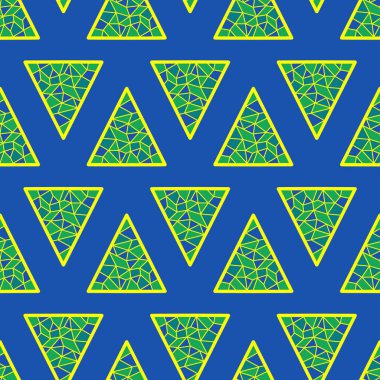 El çizimi üçgensiz desen, tekrarlanan desen, arka plan tasarımı, t-shirt tasarımı, çizim, duvar kağıdı, baskı, sanat.