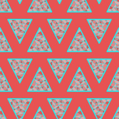 El çizimi üçgensiz desen, tekrarlanan desen, arka plan tasarımı, t-shirt tasarımı, çizim, duvar kağıdı, baskı, sanat.
