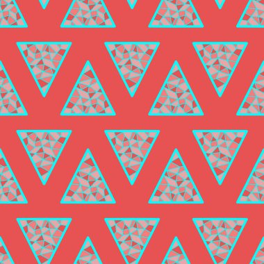 El çizimi üçgensiz desen, tekrarlanan desen, arka plan tasarımı, t-shirt tasarımı, çizim, duvar kağıdı, baskı, sanat.