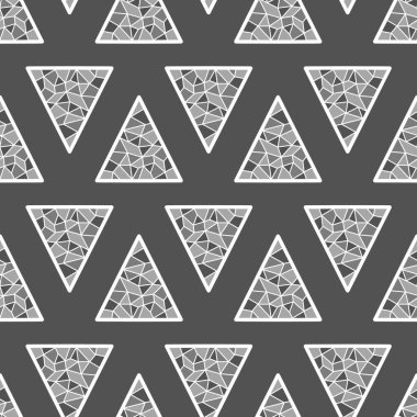 El çizimi üçgensiz desen, tekrarlanan desen, arka plan tasarımı, t-shirt tasarımı, çizim, duvar kağıdı, baskı, sanat.