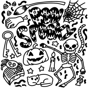 Spooky Halloween Doodles for Kids: Monster Mash Doodle Collection clipart