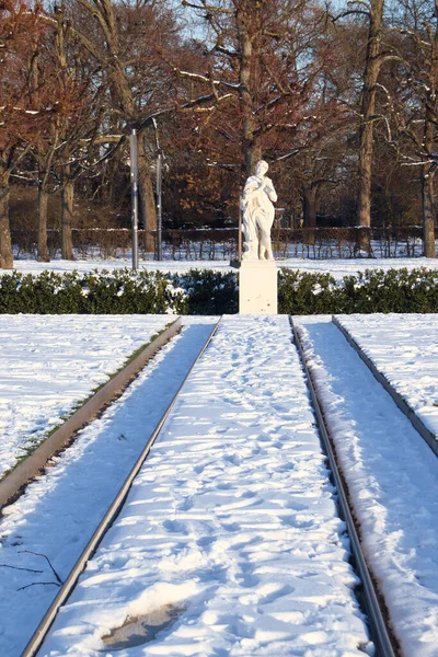 Karlsruhe Almanya Şubat 2021 Güneşli Bir Kış Öğleden Sonra Almanya — Stok fotoğraf