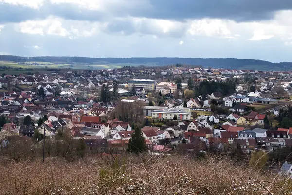 Winnweiler Tyskland Mars 2021 Hill Med Utsikt Över Bildspel Winnweiler — Stockfoto