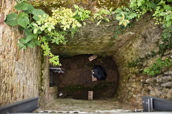 Bir Alman şatosunda siyah şemsiyeli bir çukura bakıyordum.. 