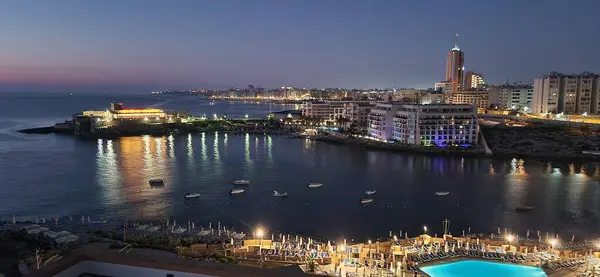 Malta şehrinin manzarası