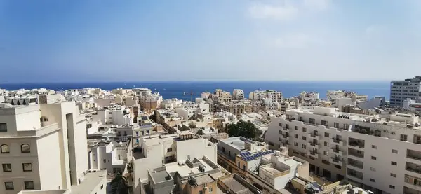 Malta şehrinin manzarası