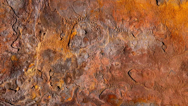 Metallic Orange Rust Texture Grunge Abstract Background — Zdjęcie stockowe