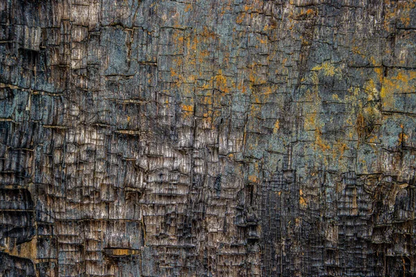 Velho Áspero Queimado Textura Madeira Fundo — Fotografia de Stock