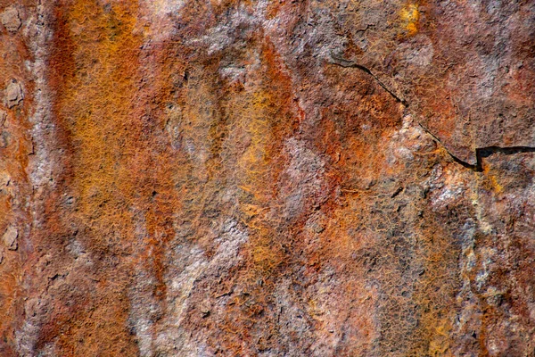 Металлическая Оранжевая Ржавчина Текстура Гранжа Абстрактный Фон — стоковое фото