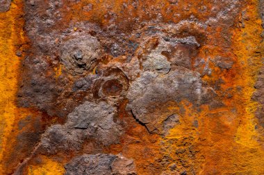 Metallic orange rust texture grunge abstract background