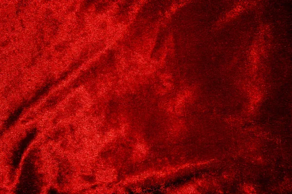 Červený Satén Nebo Hedvábí Abstraktní Pozadí Vlnou Vzor — Stock fotografie
