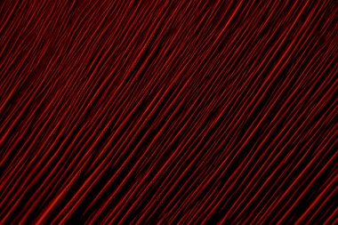 Kırmızı soyut plastik folyo arka planda 3D efekt ve kabarcıklar