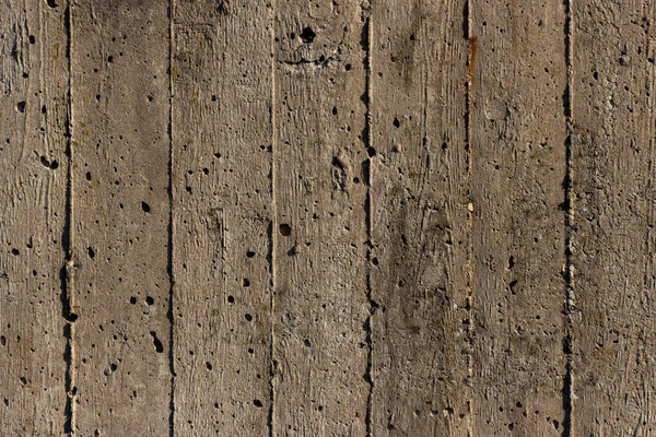 Wooden Imprint Formwork Concrete Wall Background — Stockfoto