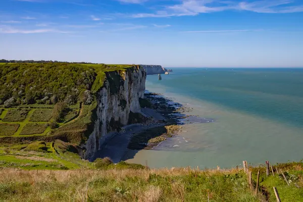 stock image High cliffs at the coast of Normandy, France