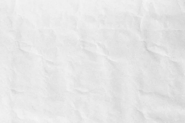 Weiße Zerknüllte Papier Hintergrund Textur Makro Nahaufnahme — Stockfoto
