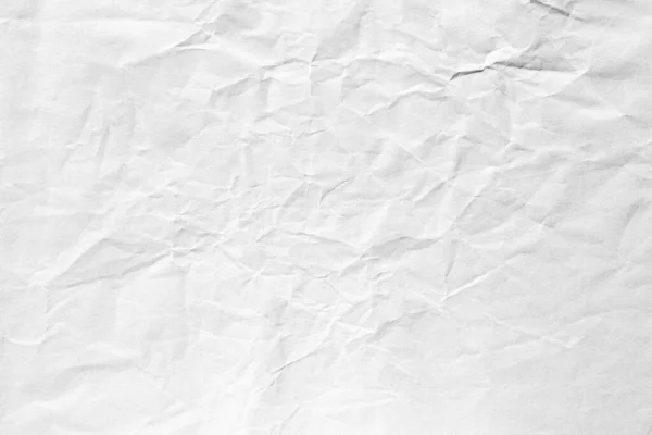 Fehér Gyűrött Papír Háttér Textúra Makró Closeup — Stock Fotó
