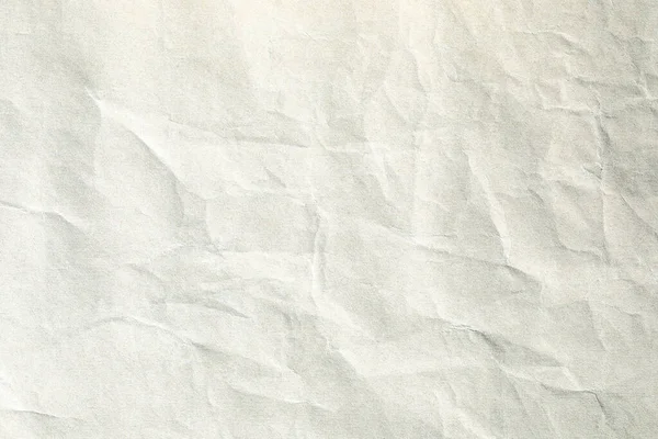 Bílá Zmačkaný Papír Pozadí Textura Makro Detailní — Stock fotografie