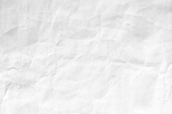 白色折皱纸背景纹理宏观特写 — 图库照片