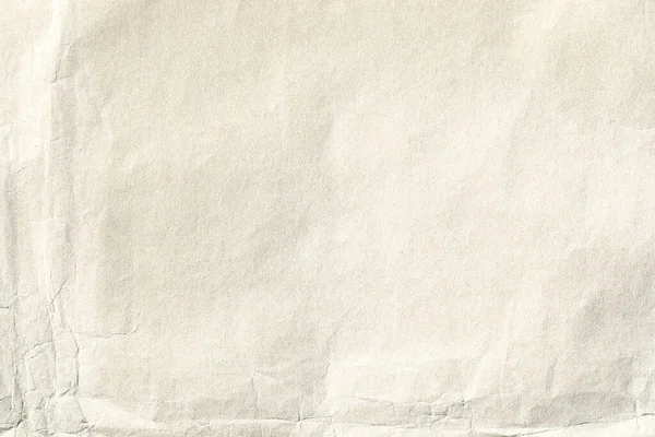 Light Yellow Crumpled Paper Background Texture — Zdjęcie stockowe