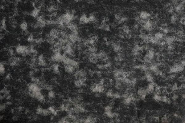 Dark Black Grunge Paper Macro Details Stain — Stock Photo, Image