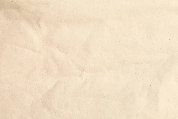 Kraft Kahverengi Buruşmuş Kağıt Dokusu — Stok fotoğraf